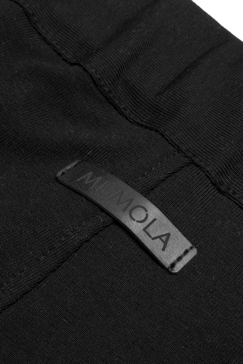 Spodnie z bawełny z zakładkami  MIA BASIC