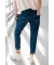 Jeansowe spodnie ze przeszyciami MIA BLUE DENIM